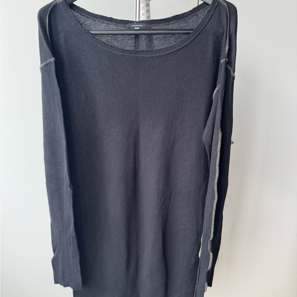 Black Long Sleeve Knit Sweater